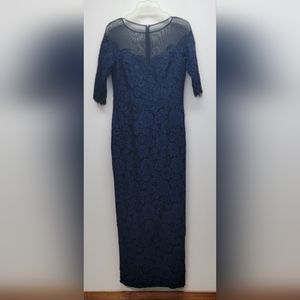 Teri jon floor length lace dress